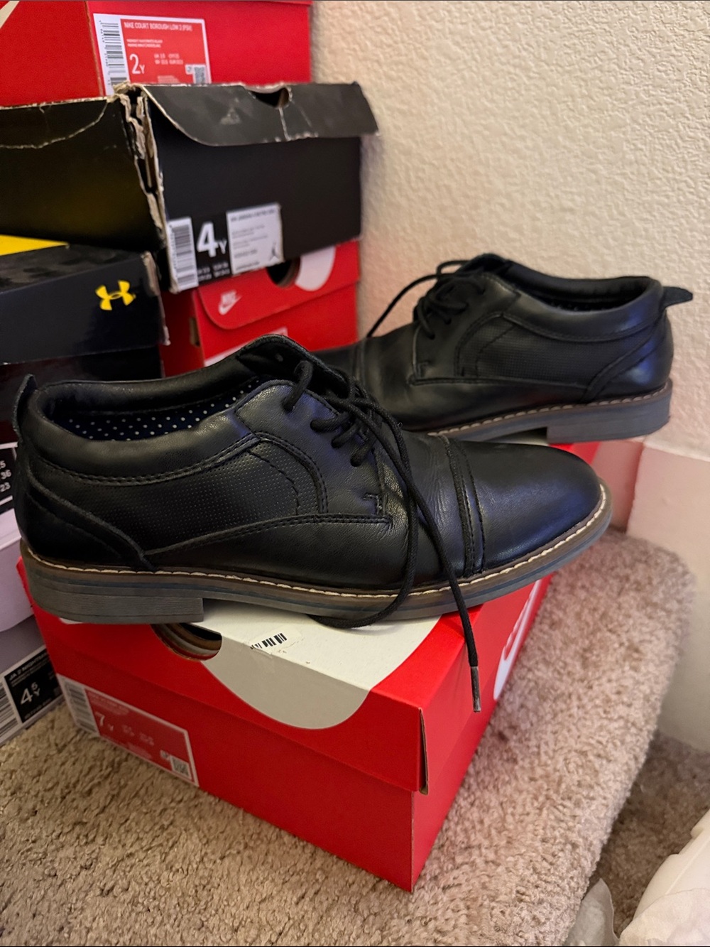BoysSteve Madden Lace-Up Casual Dress Shoes
